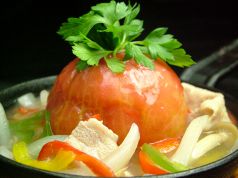 料理メニュー写真 熱っ熱っトマトのエスニックあんかけ