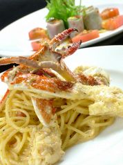 料理メニュー写真&nbsp;渡り蟹のトマトクリームパスタ