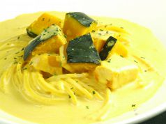 料理メニュー写真&nbsp;かぼちゃのクリームスパゲティ