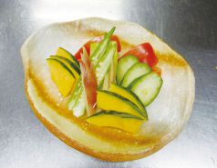料理メニュー写真 トマトと夏野菜の麹漬け