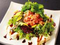 料理メニュー写真&nbsp;サーモンと豆冨のサラダ　練り胡麻バルサミコドレッシング