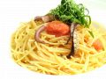 料理メニュー写真&nbsp;大葉とスルメイカの明太子パスタ