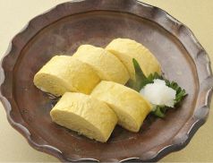 料理メニュー写真&nbsp;岡山名産黄ニラ入り出汁巻き玉子