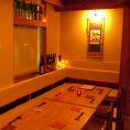 落ち着いた照明の店内・・・