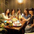 3時間飲放付♪女子会8品コース⇒2480円★