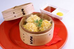 料理メニュー写真 海老真丈の湯葉シュウマイ