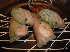 料理メニュー写真&nbsp;海老の生春巻　スウィートチリソース