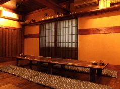 檜のお座敷でゆっくりとくつろげる空間