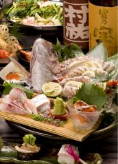 料理メニュー写真 玄界灘 真鯛の姿造り