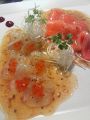 料理メニュー写真&nbsp;真ダイのカルパッチョ　ゆずこしょうの香り