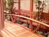 個室から見る風景も人気
