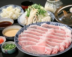 料理メニュー写真&nbsp;宮崎県産おいも豚のしゃぶしゃぶ　～特製めんつゆと柚子胡椒で味わう～