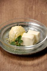 料理メニュー写真&nbsp;豆富レアチーズ　バニラアイス添え