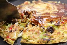 料理メニュー写真&nbsp;べた焼き　そば入り/　牛スジ入り　