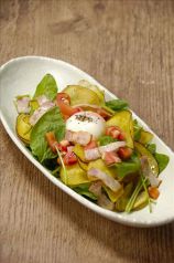 料理メニュー写真&nbsp;ほうれん草とベーコンのかりかりサラダ