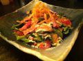 料理メニュー写真 合鴨スモークとほうれん草のさらだ