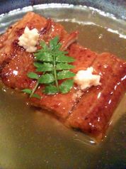 料理メニュー写真&nbsp;うなぎの蒸ししんじょう生姜あんかけ