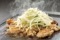 料理メニュー写真&nbsp;岩手県産いわい鶏　鶏ももセットたっぷり葱まみれ