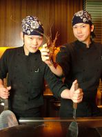 新鮮食材を職人技で調理！