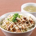 料理メニュー写真&nbsp;豚マヨ丼（スープ付き）
