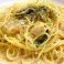 料理メニュー写真 ホタテと法連草のクリームパスタ