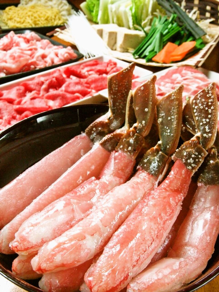 カニしゃぶも食べ放題できちゃう3000円コースもご用意!もちろん120分飲み放題付き♪