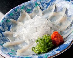 料理メニュー写真 トラふぐ刺身(てっさ)