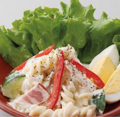 料理メニュー写真 自家製有機フロマージュブランを使った手づくりパスタサラダ