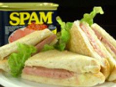 料理メニュー写真 スパムチーズのホットサンド