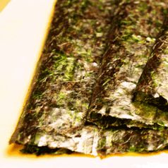 料理メニュー写真 浜名湖の青海苔と黒海苔の混合海苔です。か