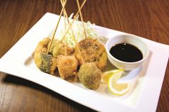 料理メニュー写真 創作串揚げ5種盛り合わせ
