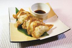 料理メニュー写真 南高梅しそ揚げわんたん