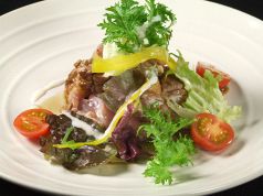 料理メニュー写真&nbsp;はかた地どり　もも身ソテー焦がしにんにくバター