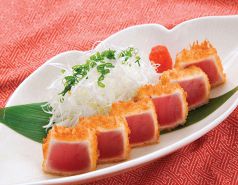 料理メニュー写真 職人技 まぐろトロカツ