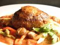 料理メニュー写真&nbsp;利他ハンバーグ家庭的トマトソースで