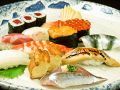 料理メニュー写真&nbsp;＜ランチ＞魚河岸にぎり　「光」　（おひとり様でちょうどよい量です）