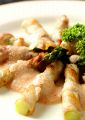 料理メニュー写真&nbsp;アスパラ肉巻き明太子ソース 