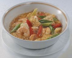 料理メニュー写真&nbsp;海老入りおこげのトマト味