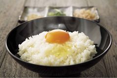 料理メニュー写真&nbsp;烏骨鶏のたまごかけご飯/烏骨鶏の釜玉うどん（温・冷）