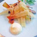 料理メニュー写真&nbsp;お新香盛り合わせ/寄せ豆腐/えいひれ炙り焼き/塩炒り銀杏/蛸の燻製