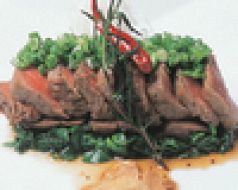 料理メニュー写真&nbsp;オリエンタルステーキ　アジアンソース