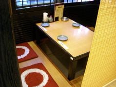 座敷の一番奥の堀ごたつ