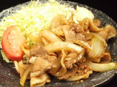 料理メニュー写真 豚生姜焼き定食