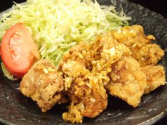 料理メニュー写真 揚げ鶏のネギソース定食