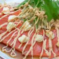 料理メニュー写真&nbsp;サーモンカルパッチョクリームチーズのせ