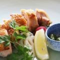 料理メニュー写真&nbsp;三河赤鶏の塩焼き 芽山葵ソース
