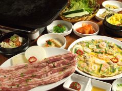 うま豚 韓国サムギョプサルの写真