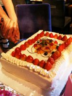 BD・ウェディングにケーキ