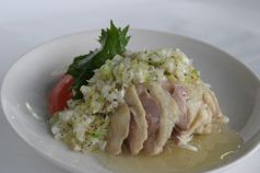 料理メニュー写真 蒸し鶏葱塩ソース