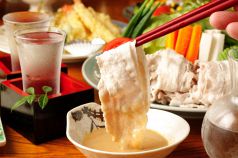 料理メニュー写真 国産豚肉ロースの冷しゃぶ